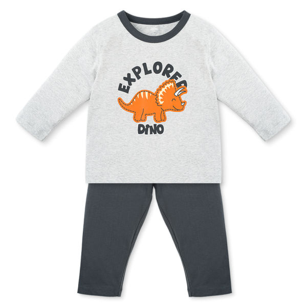 Bộ bé trai dài Animo Easy HN1025034 (1-4Y,Xám-xám)