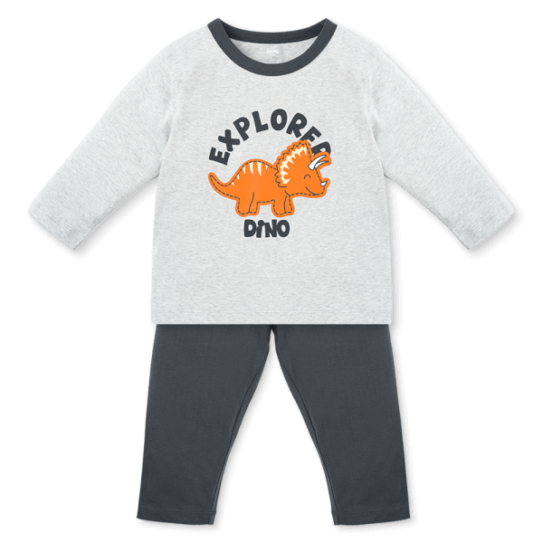 Bộ bé trai dài Animo Easy HN1025034 (1-4Y,Xám-xám)