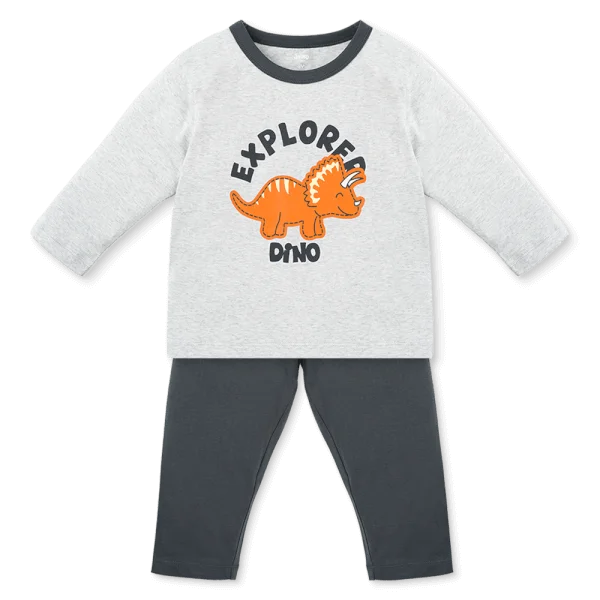 Bộ bé trai dài Animo Easy HN1025034 (1-4Y,Xám-xám)