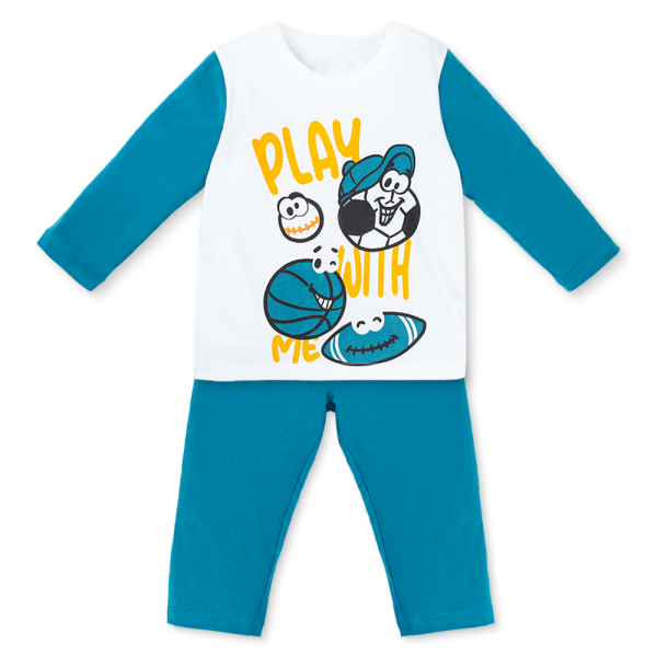 Bộ bé trai dài Animo Easy HN1025033 (1-4Y,Trắng-dương)