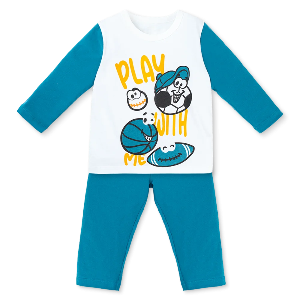 Bộ bé trai dài Animo Easy HN1025033 (1-4Y,Trắng-dương)