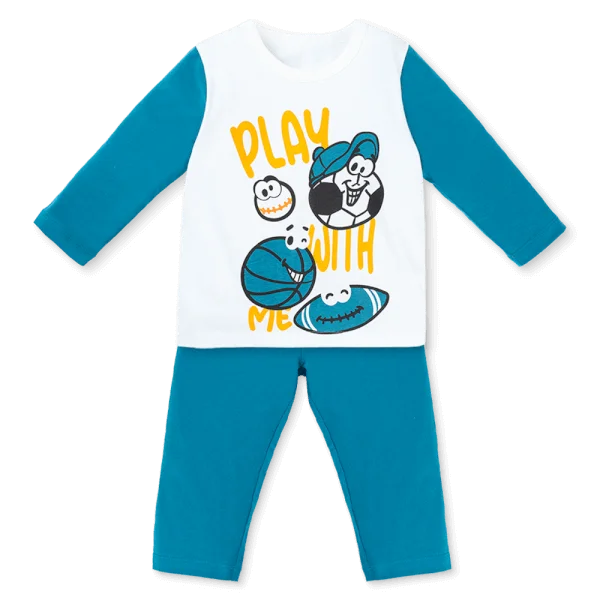 Bộ bé trai dài Animo Easy HN1025033 (1-4Y,Trắng-dương)