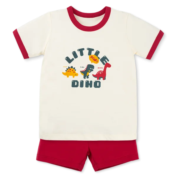 Bộ bé trai ngắn Animo Easy HN1125049 (1-4Y,Kem-đỏ)