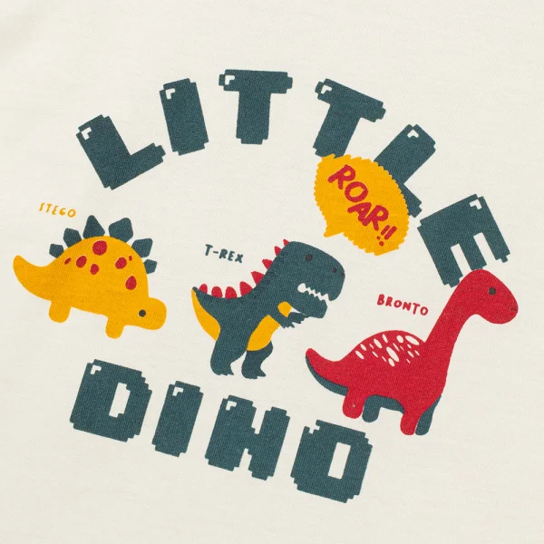 Bộ bé trai ngắn Animo Easy HN1125049 (1-4Y,Kem-đỏ)