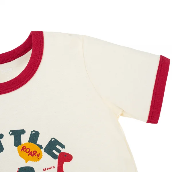 Bộ bé trai ngắn Animo Easy HN1125049 (1-4Y,Kem-đỏ)