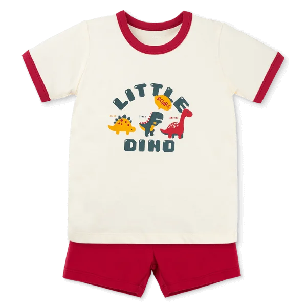 Bộ bé trai ngắn Animo Easy HN1125049 (1-4Y,Kem-đỏ)