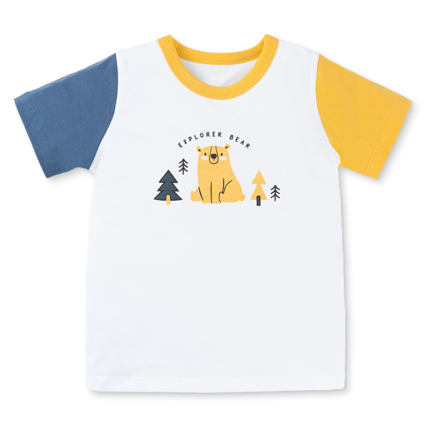 Bộ bé trai ngắn Animo Easy HN0925063 (1-4Y,Trắng-dương, NN01)