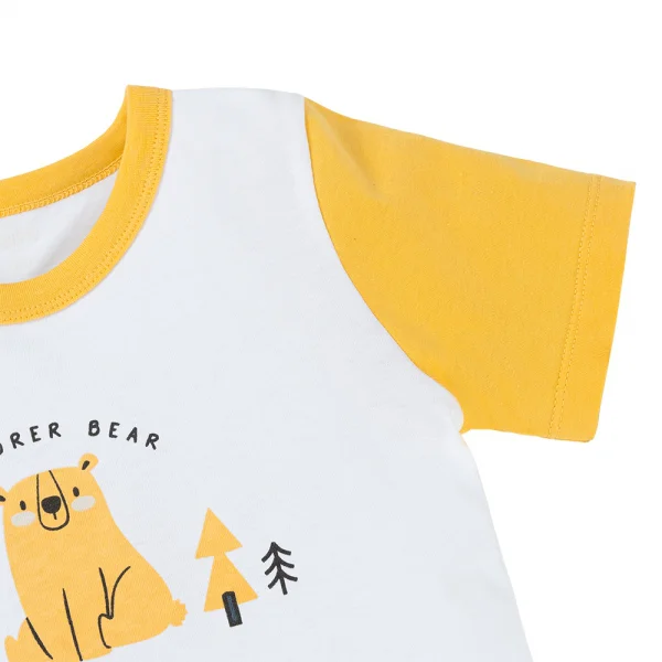 Bộ bé trai ngắn Animo Easy HN0925063 (1-4Y,Trắng-dương, NN01)