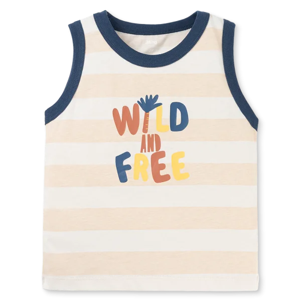 Bộ sát nách bé trai Animo Easy HN0925057 (1-4Y,Be-dương, NN07)