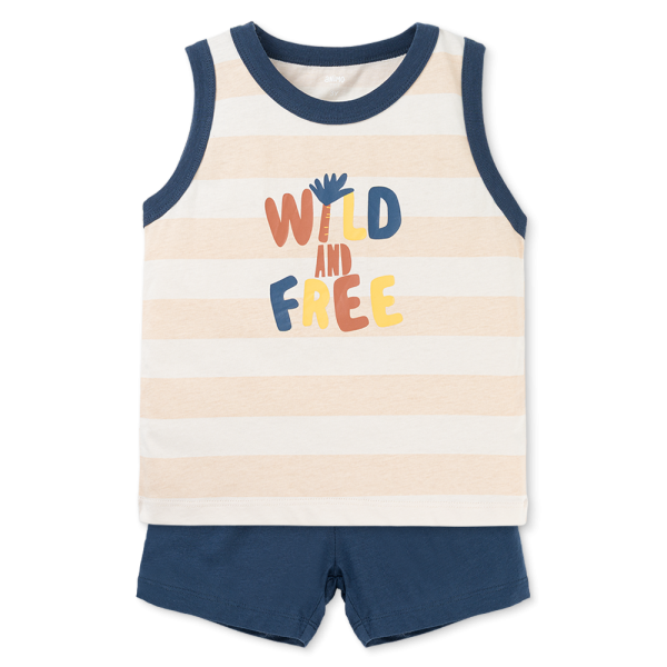 Bộ sát nách bé trai Animo Easy HN0925057 (1-4Y,Be-dương, NN07)