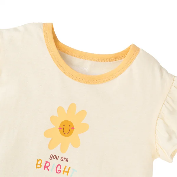 Đầm bé gái Animo Easy LU1025021 (1-4Y,Kem-vàng,TT02)