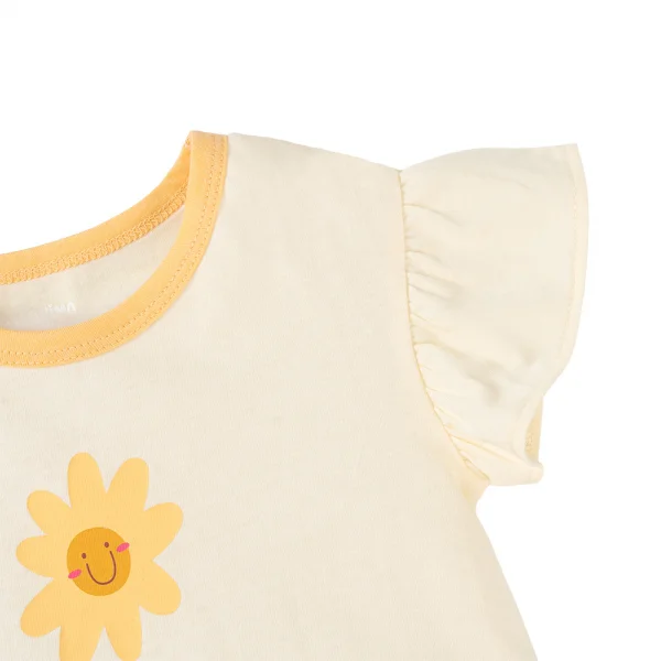 Đầm bé gái Animo Easy LU1025021 (1-4Y,Kem-vàng,TT02)