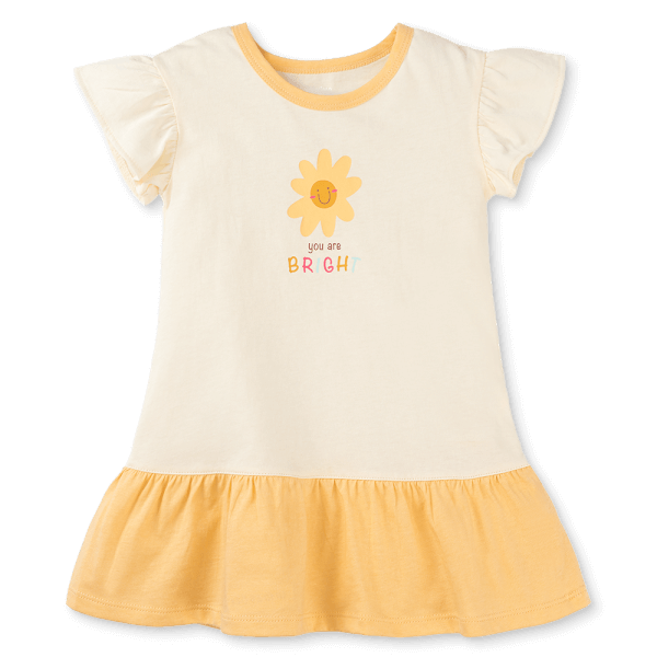 Đầm bé gái Animo Easy LU1025021 (1-4Y,Kem-vàng,TT02)