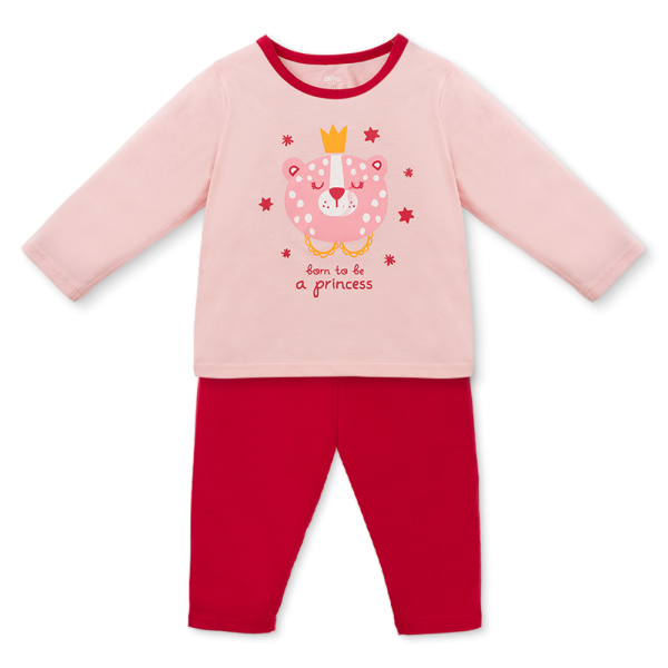 Bộ bé gái dài Animo Easy TX1125014 (2Y,Hồng-đỏ,TT02)