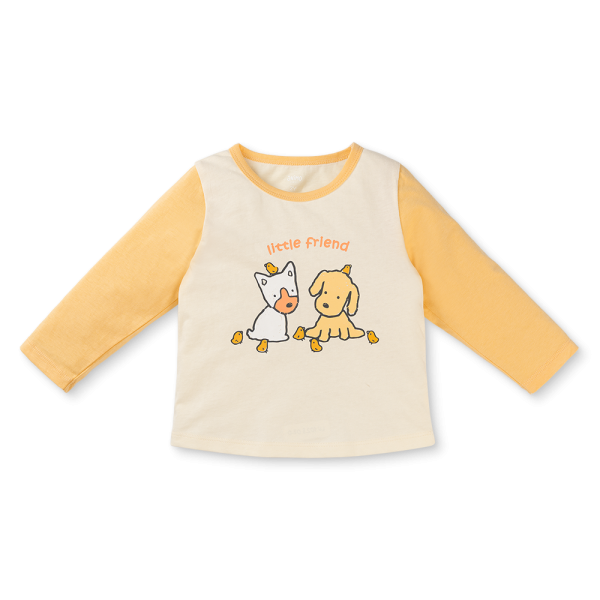 Bộ bé gái dài Animo Easy LU1025020 (1-4Y,Kem-vàng,TT02)