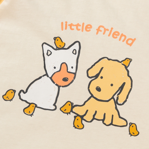 Bộ bé gái dài Animo Easy LU1025020 (1-4Y,Kem-vàng,TT02)