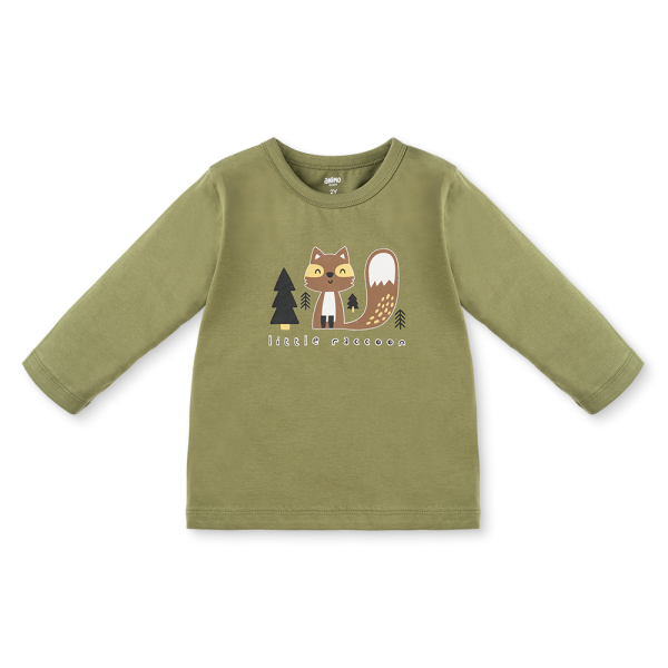 Bộ bé trai dài Animo Easy HN1025010 (1-4Y,Lá-nâu, DD02)