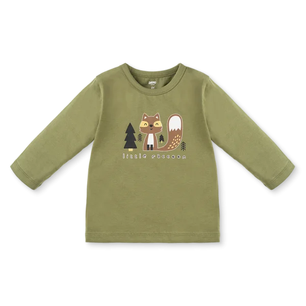 Bộ bé trai dài Animo Easy HN1025010 (1-4Y,Lá-nâu, DD02)