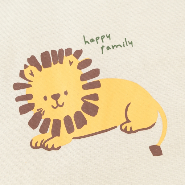 Bộ bé trai ngắn Animo Easy HN1025008 (1-4Y,Kem-lá, NN01)