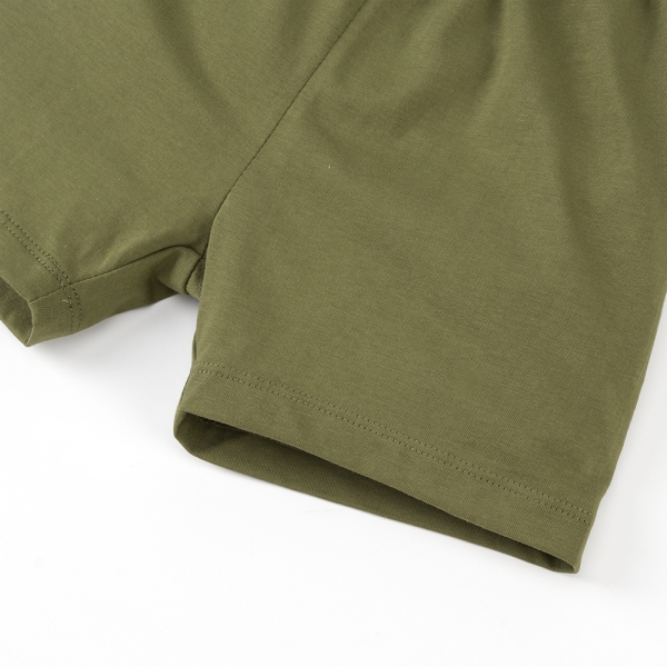 Bộ bé trai ngắn Animo Easy HN1025008 (1-4Y,Kem-lá, NN01)