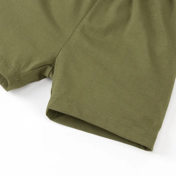 Bộ bé trai ngắn Animo Easy HN1025008 (1-4Y,Kem-lá, NN01)