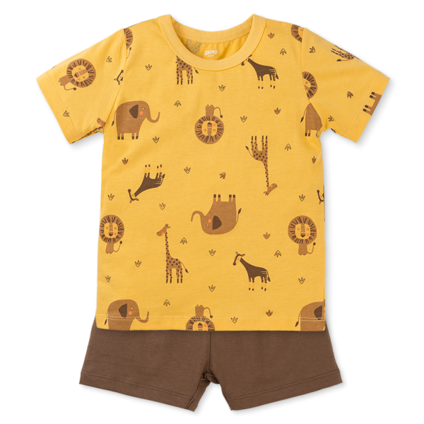 Bộ bé trai ngắn Animo Easy HN0925065 (1-4Y,Vàng-nâu, TT04)