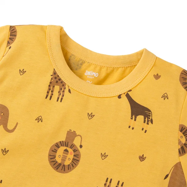 Bộ bé trai ngắn Animo Easy HN0925065 (1-4Y,Vàng-nâu, TT04)