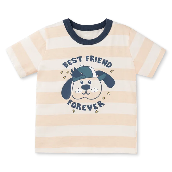 Bộ bé trai ngắn Animo Easy HN0925061 (1-4Y,Be-dương, NN02)