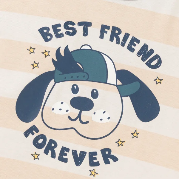 Bộ bé trai ngắn Animo Easy HN0925061 (1-4Y,Be-dương, NN02)