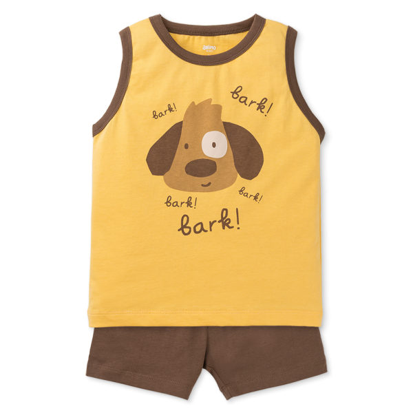 Bộ sát nách bé trai Animo Easy HN0925071 (1-4Y,Vàng-nâu, TT02)