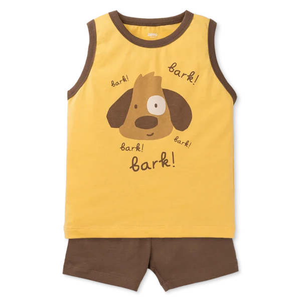 Bộ sát nách bé trai Animo Easy HN0925071 (1-4Y,Vàng-nâu, TT02)