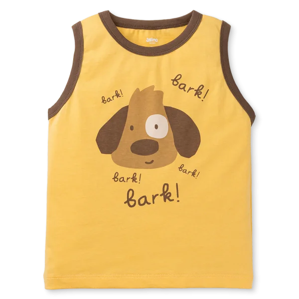 Bộ sát nách bé trai Animo Easy HN0925071 (1-4Y,Vàng-nâu, TT02)