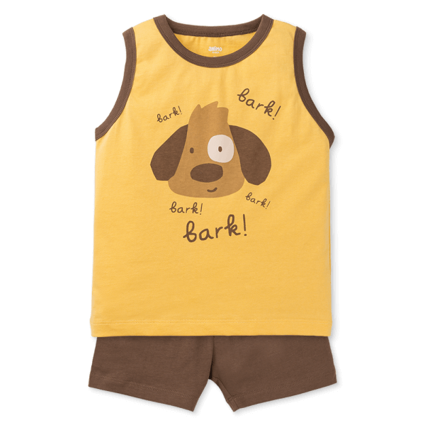 Bộ sát nách bé trai Animo Easy HN0925071 (1-4Y,Vàng-nâu, TT02)