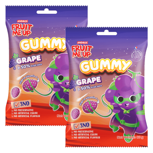 Combo 2 FRUIT ME UP KẸO DẺO VỊ NHO 80G