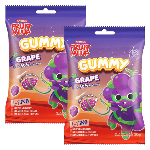 Combo 2 FRUIT ME UP KẸO DẺO VỊ NHO 80G