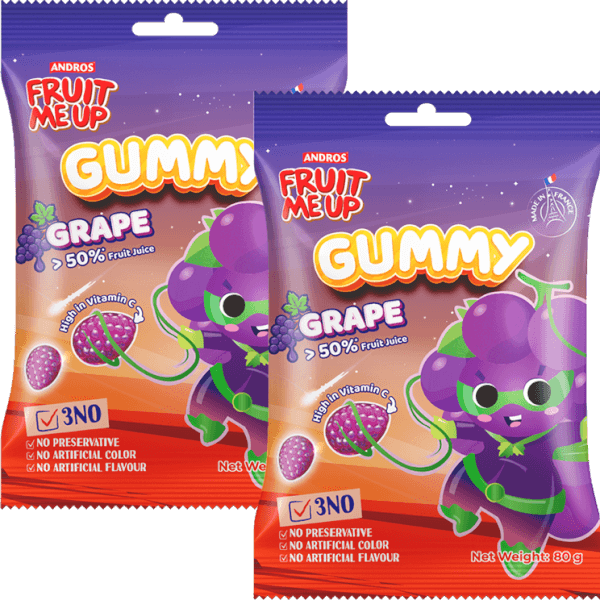 Combo 2 FRUIT ME UP KẸO DẺO VỊ NHO 80G