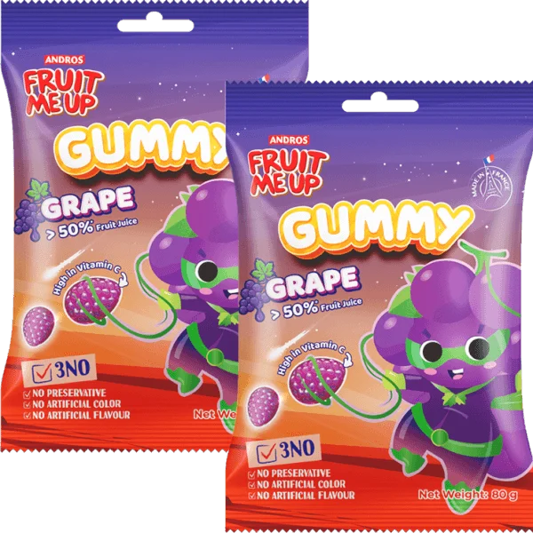 Combo 2 FRUIT ME UP KẸO DẺO VỊ NHO 80G