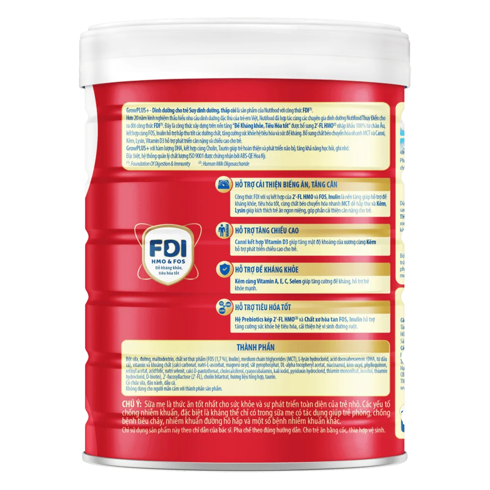 Sữa GrowPLUS+ Đỏ, 1 tuổi, 850G