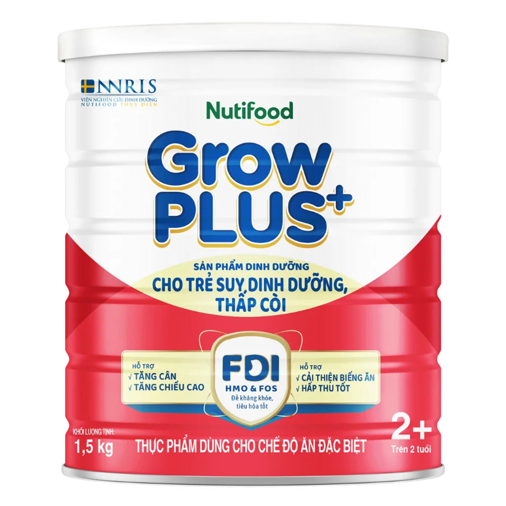 Combo 2 Sữa GrowPlus+ Đỏ 2+ tuổi, 850g