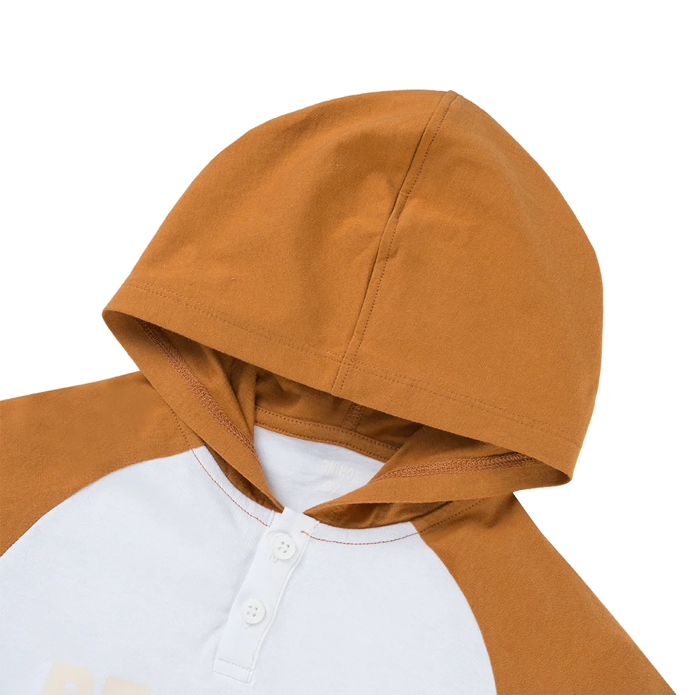 Bộ bé trai tay ngắn quần dài có nón Animo HN1125008 (1-6Y,Trắng-kem, NN02)