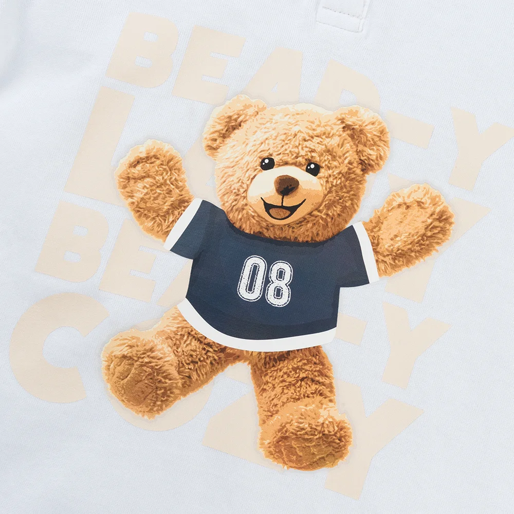 Bộ bé trai tay ngắn quần dài có nón Animo HN1125008 (1-6Y,Trắng-kem, NN02)