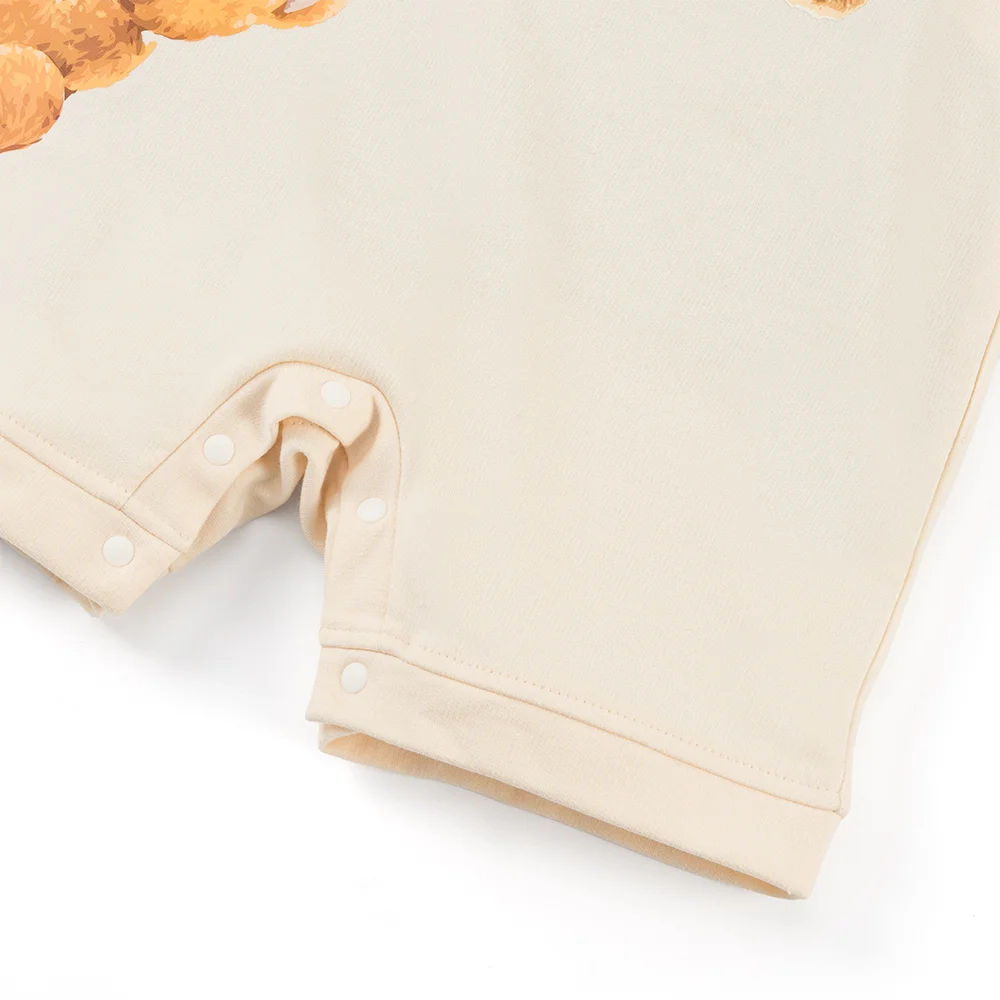 Bộ yếm bé trai ngắn Animo HN1125007 (1-4Y,Kem-nâu, NN02)