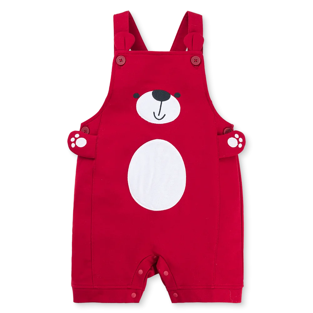 Bộ yếm bé trai ngắn Animo HN1125003 (1-4Y,Trắng-đỏ, TT02)