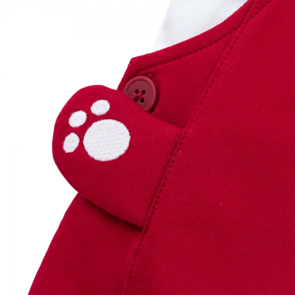 Bộ yếm bé trai ngắn Animo HN1125003 (1-4Y,Trắng-đỏ, TT02)