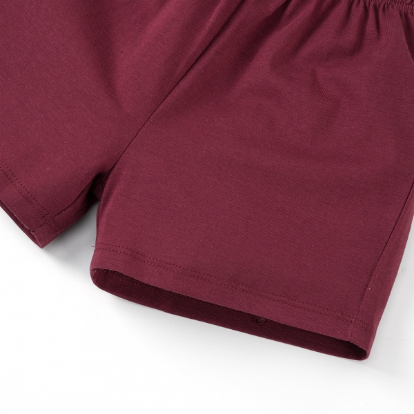 Bộ bé gái ngắn Animo Easy TX1025017 (1-4Y,Hồng-tía,DD02)