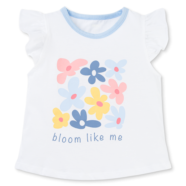 Bộ bé gái ngắn Animo Easy TX1125013 (1-4Y,Trắng-dương,TT02)