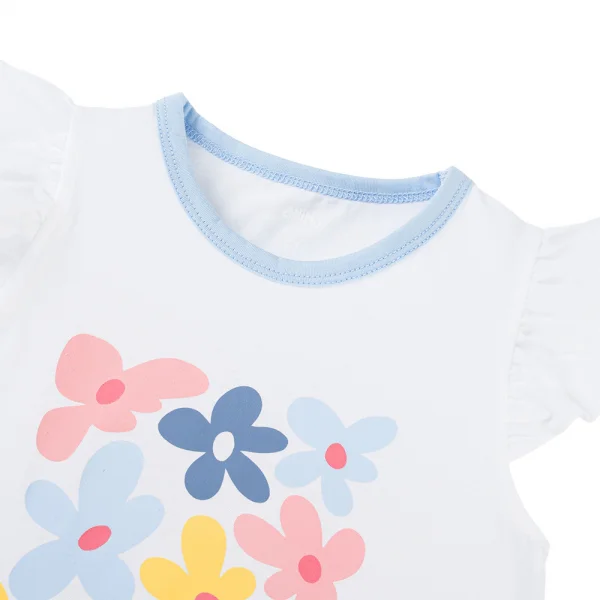 Bộ bé gái ngắn Animo Easy TX1125013 (1-4Y,Trắng-dương,TT02)