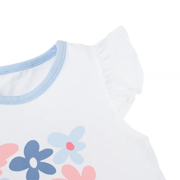 Bộ bé gái ngắn Animo Easy TX1125013 (1-4Y,Trắng-dương,TT02)