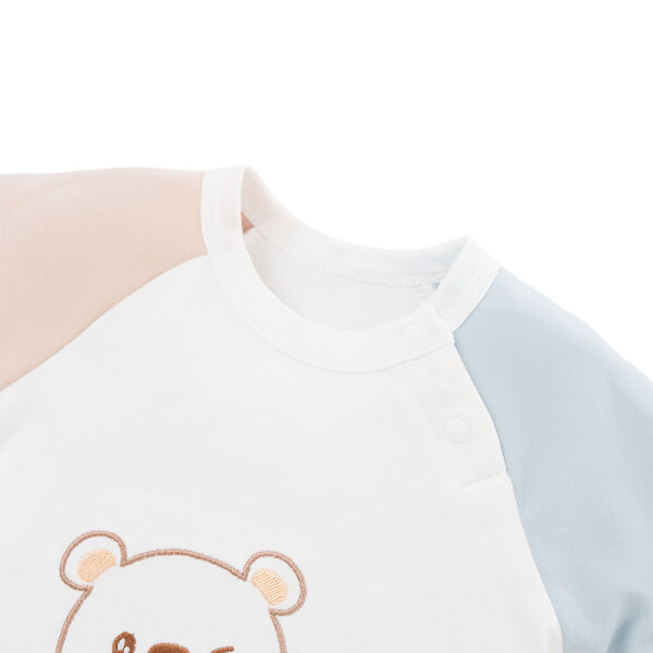 Bodysuit đông vải mỏng Animo MN0925021_M9546 (0-12M, Xanh)