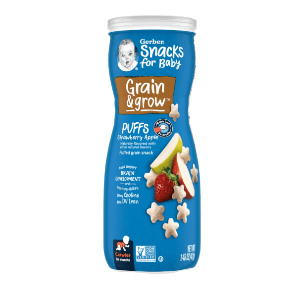 Combo 2 Bánh Ăn Dặm Gerber vị Táo Dâu 42g *giao bao bì ngẫu nhiên*